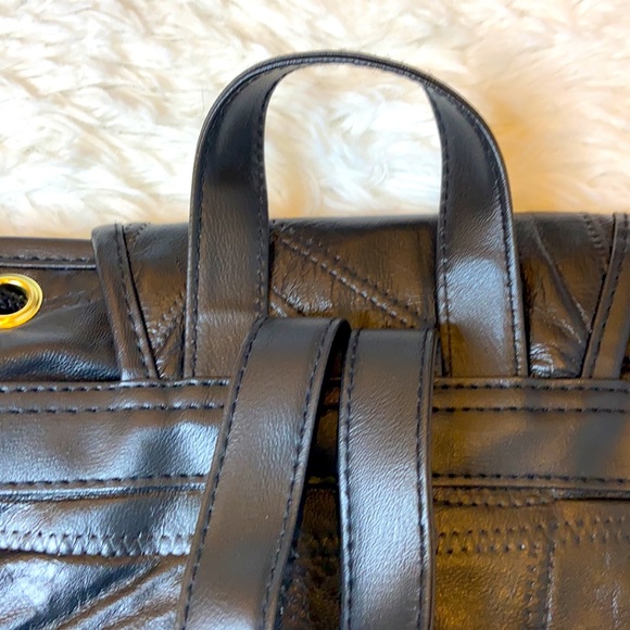 Genuine Leather Black Backpack - Picture 6 of 12